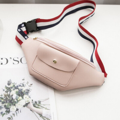 

Women Fashion Waist Bag Women PU Leather Graphic Print Fanny Pack Belt Cashier Pouch