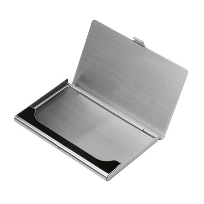 

〖Follure〗Wallet Business Stainless Steel Box Name Credit ID Card Holder Pocket Case