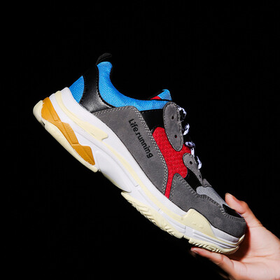 

2019 autumn ins old shoes mens casual sports running shoes Korean version of the mesh breathable men&women trend shoes