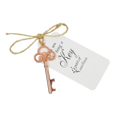 

New Hot 30PCS Key Shaped Beer Bottle Opener With Tag Cards For Wedding Party Birthday Baby Shower Favor Guests Gift Souvenirs