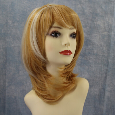 

High-temperature Synthetic Fiber Curly Matte Wigs for The Light-curves Natural Side Bangs Short Hair