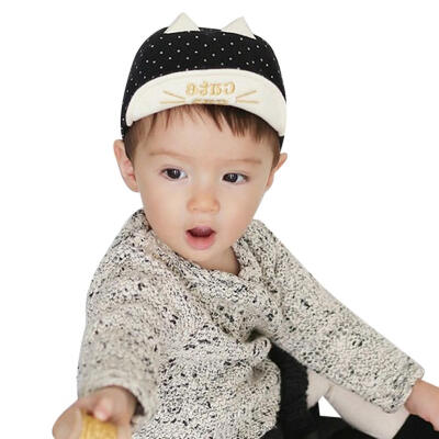 

Infant Baby Embroidered Cats Baseball Hat Boys Girls Sunhat Peak Cap