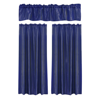 

Valance &Curtain Panels Curtain Set Solid Color Blackout Small Curtain Drape for Kitchen Study Room Coffee Shop Curtain