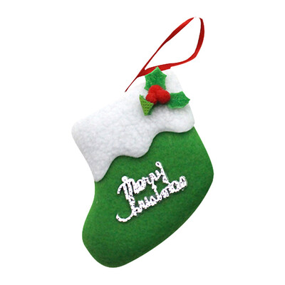 

Toponeto Christmas Stocking Mini Sock Santa Claus Candy Gift Bag Xmas Tree Hanging Decor