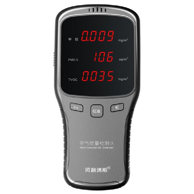 

Digital Display Formaldehyde Detector Air Quality Analyzer TVOC HCHO PM10PM25PM10 Tester with Built-in Lithium Battery