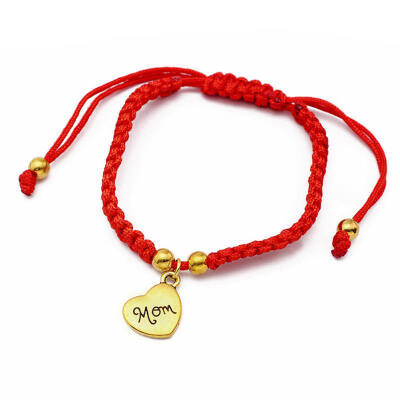 

Red Thread Bracelets Lucky Jewelry For Mum Charm Mothers Day Gift Family Bless Bracelete Holiday Decor