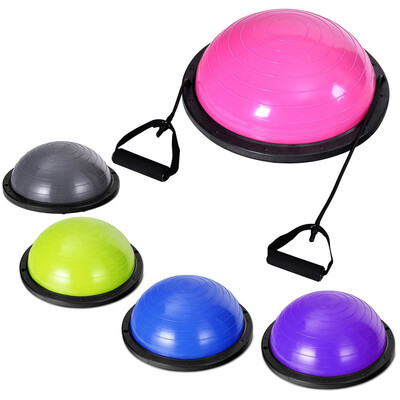 

23" BluePink Yoga Ball Balance Trainer with Pump-Pink