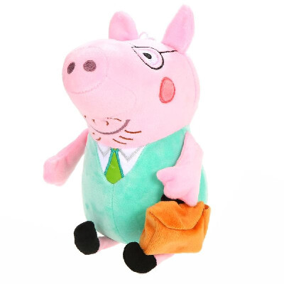 

1Pc Cute Peppa Family Pig Plush Stuffed Toys with Lovely Handbag Family Party Dolls Kids Birthday Gifts