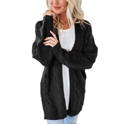 

Toponeto Womens Long Sleeve Knitwear Open Front Cardigan Sweaters Casual Outerwear
