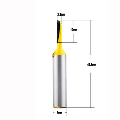 

Carbide 8mm Shank Straight Router Bit Mill Tool 18 Diameter for Wood Cutting
