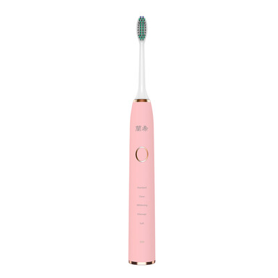 

Electric Toothbrush 3D Soundwave Vibration Rechargeable Electric Toothbrush 5 Modes IPX8 Waterproof with 2 Replacement Brush for C