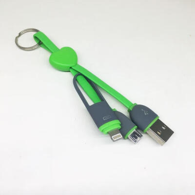 

2 In 1 Keychain Charger Creative Micro USB Lightning Charging Cord