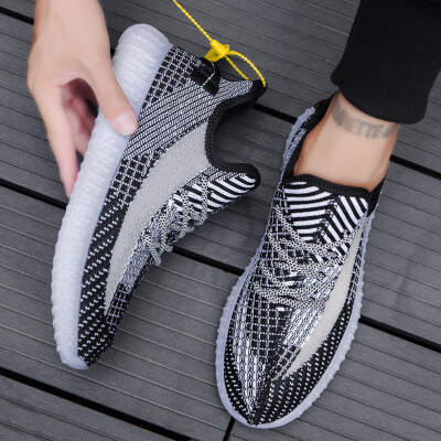 

Sports shoes mens shoes fashion hollow mesh shoes mesh flying woven breathable shoes tide wild sports shoes running shoes