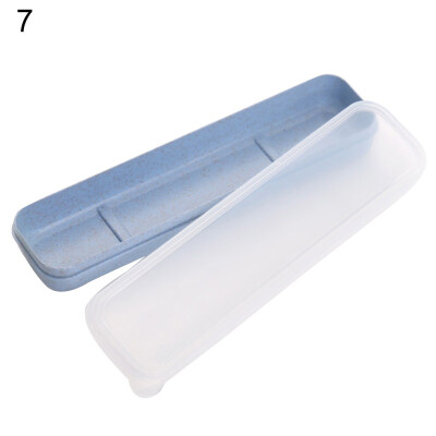 

Portable CanvasWheat Stalk Camping Picnic Fork Tableware Pouch Case Container