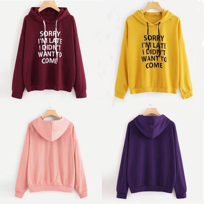 

Autumn Winter Ladies Women&39s Hoodie Sweatshirt Letter Print Long Sleeve Pullover Jumper Tops