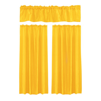 

Valance &Curtain Panels Curtain Set Solid Color Blackout Small Curtain Drape for Kitchen Study Room Coffee Shop Curtain