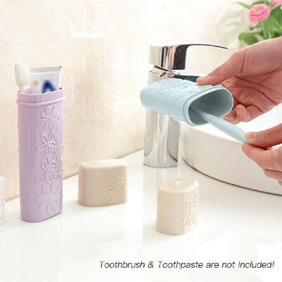 

Portable Toothbrush Toothpaste Case Storage Box Holder Organizer Wash Cup for Travel Bathroom Products Supplies