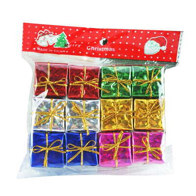 

12Pcs 2525CM Mini Christmas Decoration Gift Box Xmas Tree Hanging Party Nice Decor