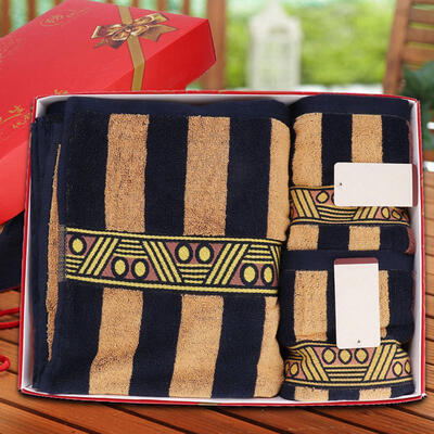 

Greensen Towels Natural Ultra Absorbent And Eco-Friendly Towel Sets For Bathroom Blue Shower Towel