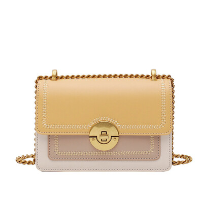 

2019 new small fragrance womens bag Korean version of the wild shoulder Messenger bag advanced sense velvet rhombic chain small square bag