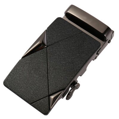 

Mens belt buckle waist belt with automatic buckle metal buckle black LY36-571