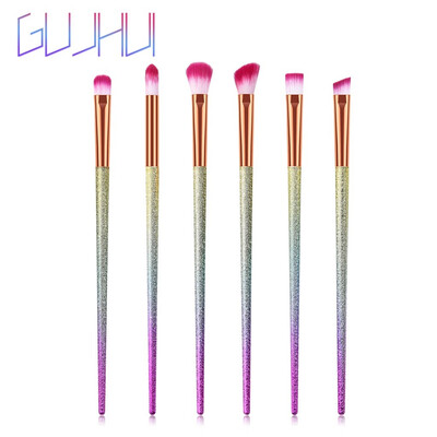 

〖Follure〗6 Pcs Tapered High-end Plastic Handle Scrub Makeup Brushes