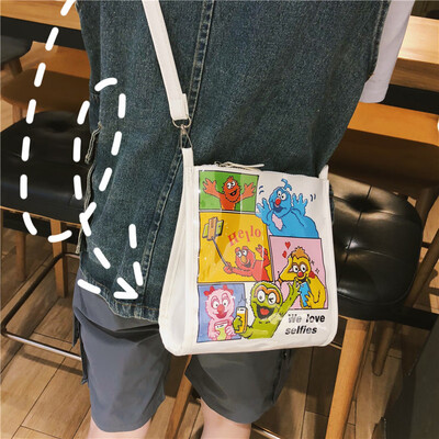 

Small bag ins cute cute cute girl shoulder bag student printing Mori Joker Korean version of the ancient feeling girl Messenger ba