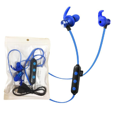 

XT-22 Magnetic BT Earphone Wireless Stereo Earbud Sport Headset with Mic TF Card MP3 Player for Smartphone Tablet Red