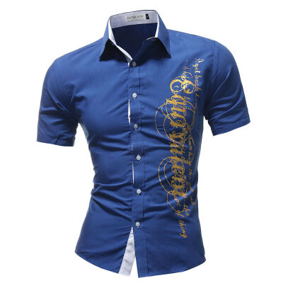 

Luxury Men Slim Fit Dress Shirt Long Sleeve Stylish Formal Casual T-shirt Top