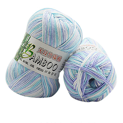 

Gobestart New 100 Bamboo Cotton Warm Soft Natural Knitting Crochet Knitwear Wool Yarn 50g