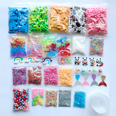 

YIWULASlime Supplies Kit Foam Beads Charms Styrofoam Balls Tools For DIY Slime Making