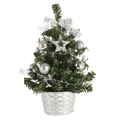

〖Follure〗Artificial Tabletop Mini Christmas Tree Decorations Festival Miniature Tree 20cm