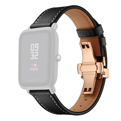 

〖Follure〗QuickRelease Softer Premium Leather Strap Replacement Band For Huami Amazfit Bip