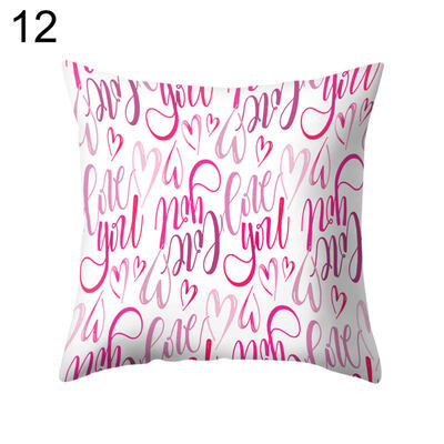 

Sweet Love You Heart Pillow Case Cushion Cover Sofa Bed Car Cafe Office Decor