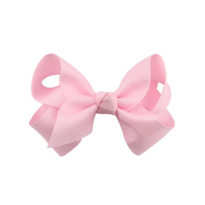 

Girls Bowknot Hair Clips Satin Ribbon Hairpin Elastic Party Headwear Props