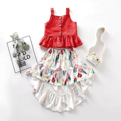 

Lovely Toddler Kid Baby Girl Summer T-shirt TopsSkirt Dress Outfits Clothes Set