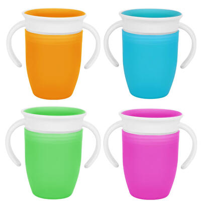 

360 Degree Baby Leakproof Water Cup Infant Learning Drinking Cups wHandle