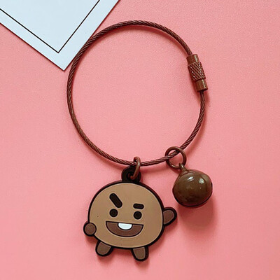 

CAR-TOBBY Kpop BTS Keychain TATA KOYA Pendant Keyring Key Chain Bag Hangin Tracked