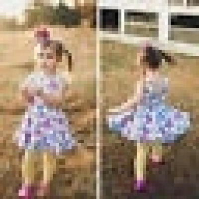 

Cartoons Trolls Toddler Kids Girl Princess Party Dresses Holiday Sundress