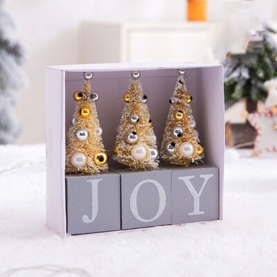 

Christmas Decorations Mini Joy Xmas Christmas Tree Decoration Hotel Party Table Window Display