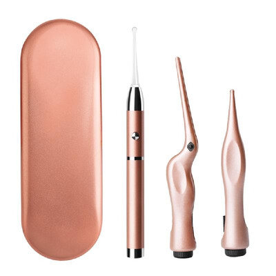 

3 Pcs Earpicks Ear Wax Removal Tools with LED Light Ear Spoon Digger & Tweezer Nose Cleaning Pick Baby Children Care Set