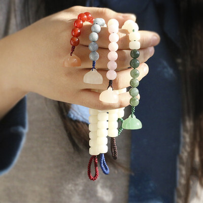 

Couple beautiful fashion lotus bodhi bracelet wear elegant gift