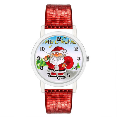 

2018 Clock Analog Santa Claus & Tree Wrist Watch Ladies Quartz Women Womens Watches Fashion Girls Christmas Gift Reloj &Ff