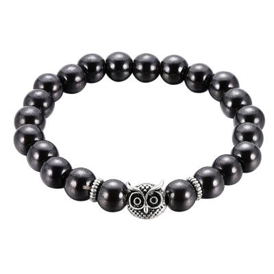 

Stone Beads Anti-Fatigue Hematite Bracelet Weight Loss Health Care Bangles