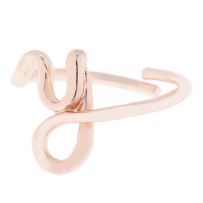 

Rose Gold A-Z 26 Letters Initial Name Rings Women Men Weeding Bride Jewelry