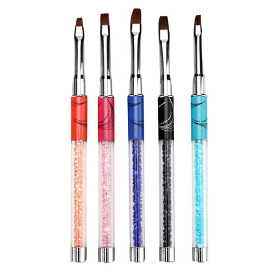 

Toponeto 5 PCS UV Gel Pen Nail Art Carving Pen Brushes Acrylic Handle Salon Tool
