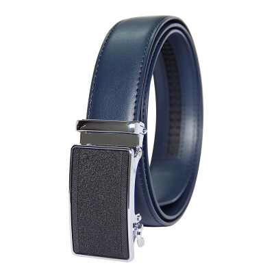 

BPSTAR Mens Automatic Buckle Genuine Leather Mens Ratchet Holeless Belt Business High Quality Mens Real Belt for Pants