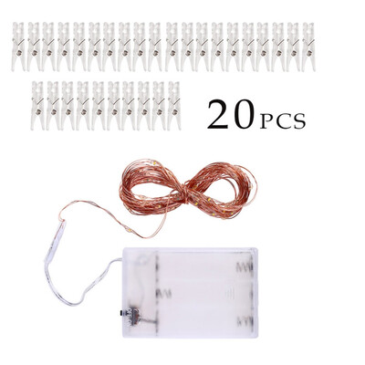

Led Photo 2050100 LED USB Christmas Starry Decoration Copper Wire Battery Box String Light
