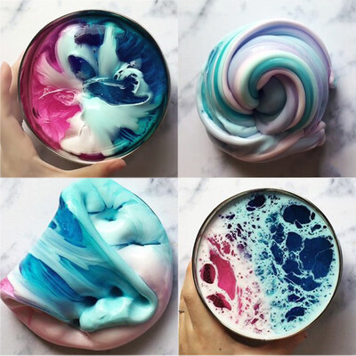 

Siaonvr Beautiful Color Mixing Cloud Slime Putty Scented Stress Kids Clay Toy
