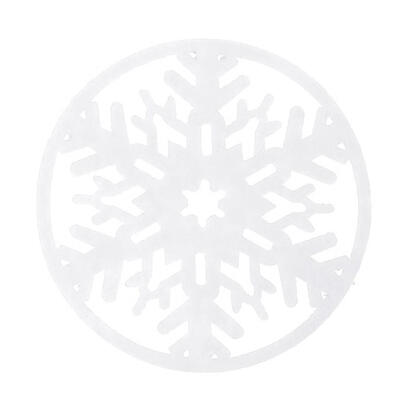 

10pcs Christmas Snowflakes Cup Mat Dinner Party Table Coasters Dish Pad
